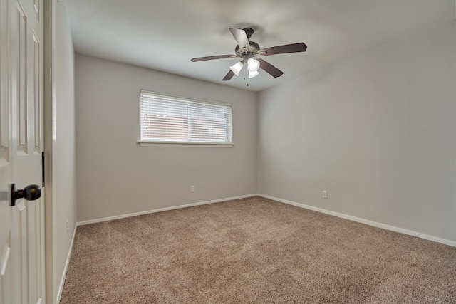 10411 Londonderry Dr, Houston, TX 77043 - carpeted spare room featuring a ceiling fan and baseboards