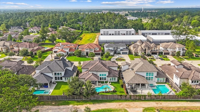 5823 Stratton Woods Dr, Spring, TX 77389 - aerial view of residential area with a pool