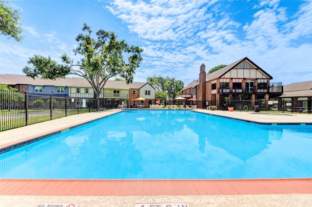 2246 Triway Ln, Houston, TX 77043 - community pool featuring a residential view