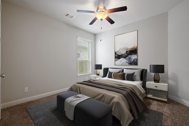 18735 Evanhale Bend Dr, Cypress, TX 77429 - carpeted bedroom featuring baseboards and ceiling fan