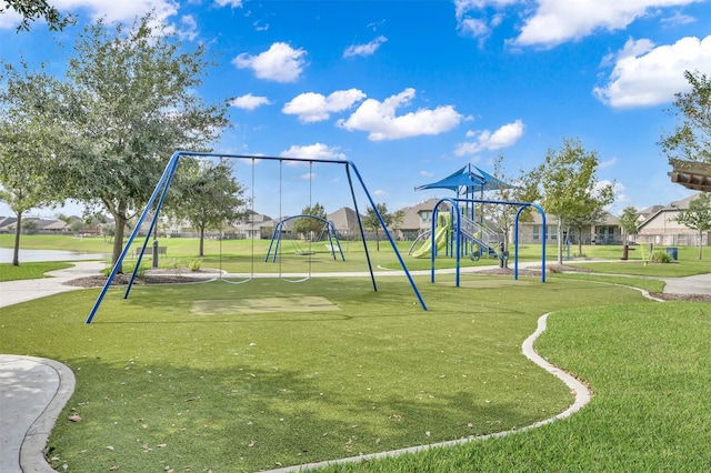 18735 Evanhale Bend Dr, Cypress, TX 77429 - community playground with a lawn