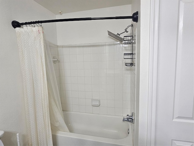 7575 Kirby Dr Unit 1104, Houston, TX 77030 - full bathroom with shower / bath combo with shower curtain and toilet