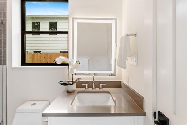 1741 Chippendale Rd, Houston, TX 77018 - bathroom with vanity and toilet