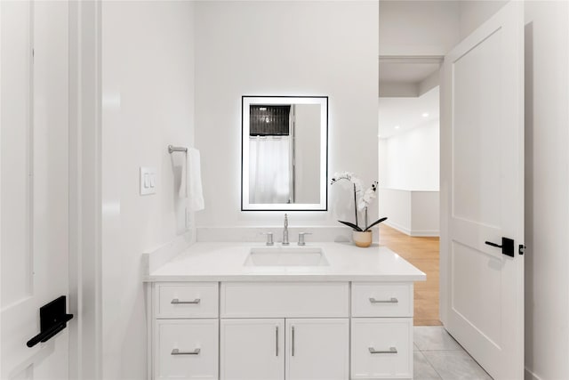 1741 Chippendale Rd, Houston, TX 77018 - bathroom featuring vanity and baseboards