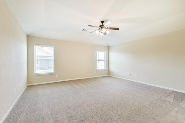 22303 Bauer Garden Dr, Hockley, TX 77447 - empty room with light carpet, baseboards, and ceiling fan