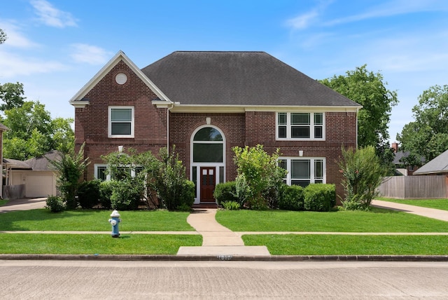 1818 Hillgreen Dr, Katy, TX 77494 - view of front of home with brick siding and a shingled roof