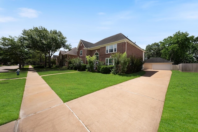 1818 Hillgreen Dr, Katy, TX 77494 - view of front of house featuring brick siding and a garage