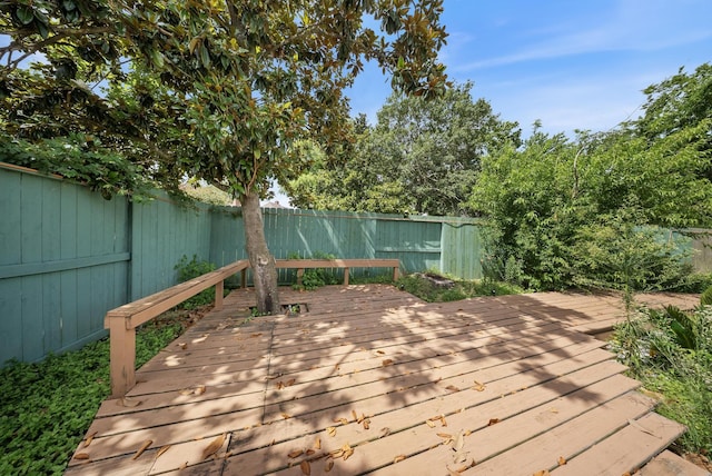 1818 Hillgreen Dr, Katy, TX 77494 - wooden terrace with a fenced backyard