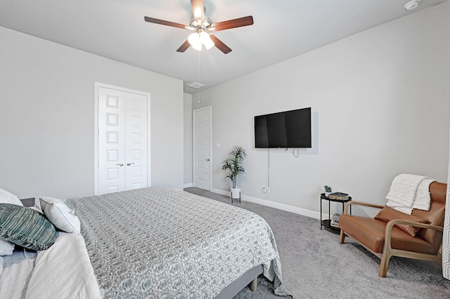 2104 Terra Rose Dr, Katy, TX 77493 - carpeted bedroom with ceiling fan and baseboards
