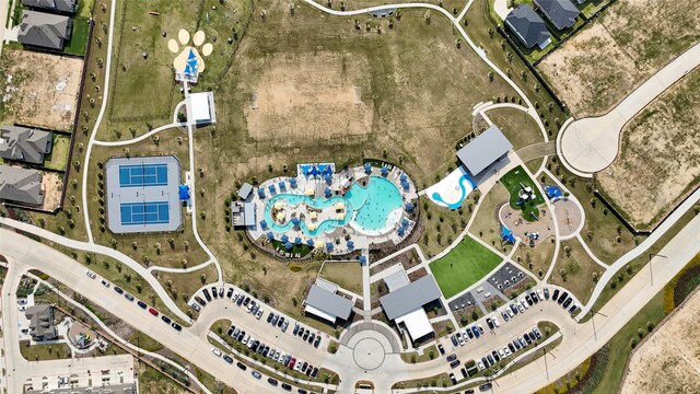 2104 Terra Rose Dr, Katy, TX 77493 - aerial view of property's location featuring a pool area