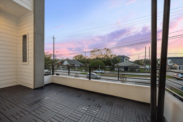 1518 Houston Ave, Houston, TX 77007 - view of balcony at dusk