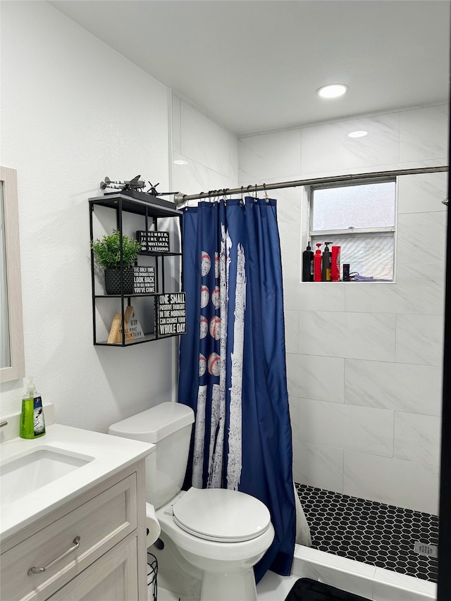 117 Lasso St, Angleton, TX 77515 - full bath with vanity, toilet, and a stall shower