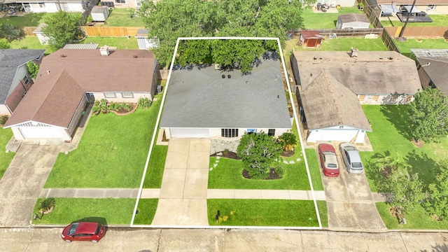 10507 Stockman Ln, Sugar Land, TX 77498 - aerial perspective of suburban area with property boundaries highlighted