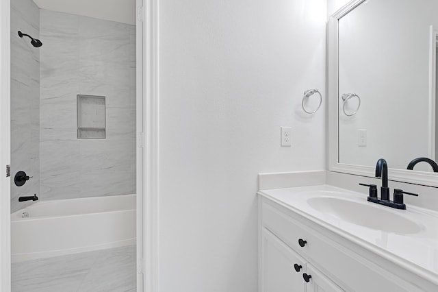 21357 Thurston Crossing Dr, Porter, TX 77365 - full bathroom with vanity and bathtub / shower combination