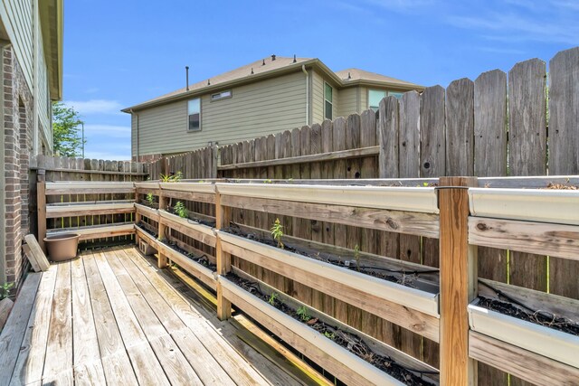 3506 Bennett Trails Dr, Spring, TX 77386 - wooden deck featuring a fenced backyard