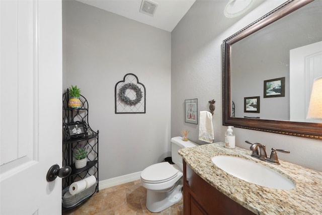 5112 E Settlers Bnd, Montgomery, TX 77316 - bathroom with toilet, vanity, and baseboards