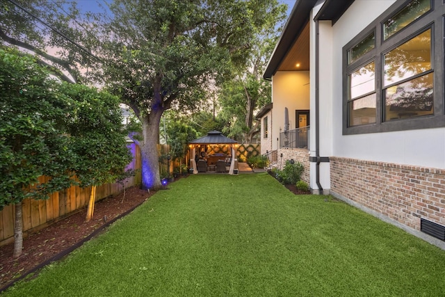 4019 Drummond St, Houston, TX 77025 - view of yard featuring a gazebo