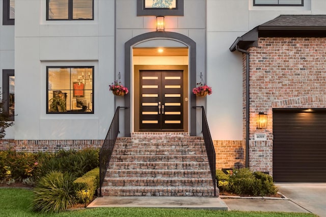 4019 Drummond St, Houston, TX 77025 - view of exterior entry with brick siding and stucco siding