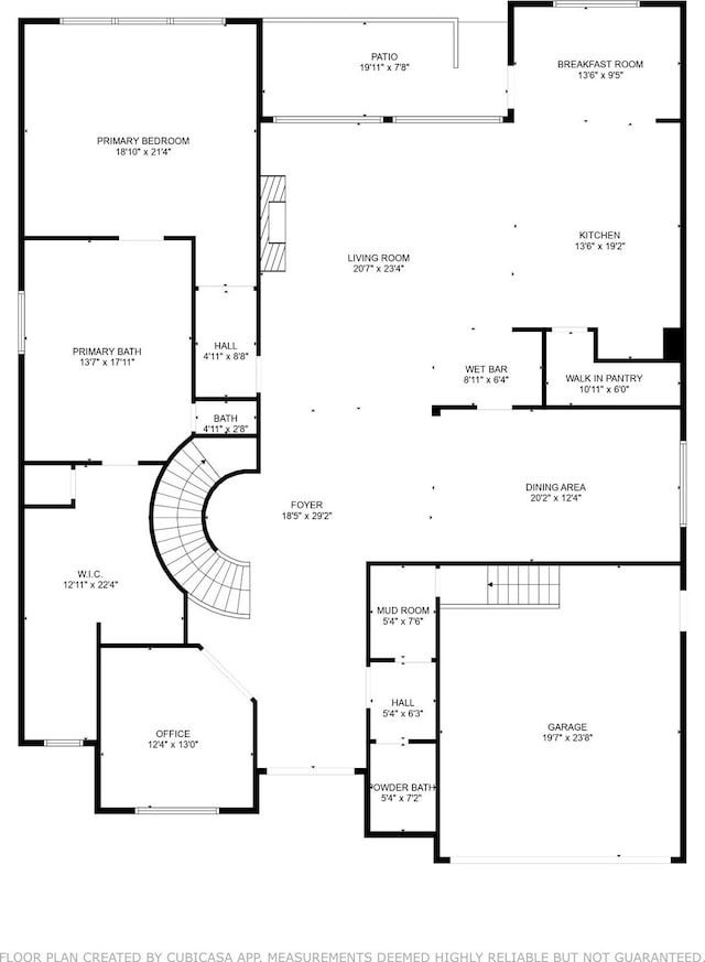 4019 Drummond St, Houston, TX 77025 - floor plan / room layout