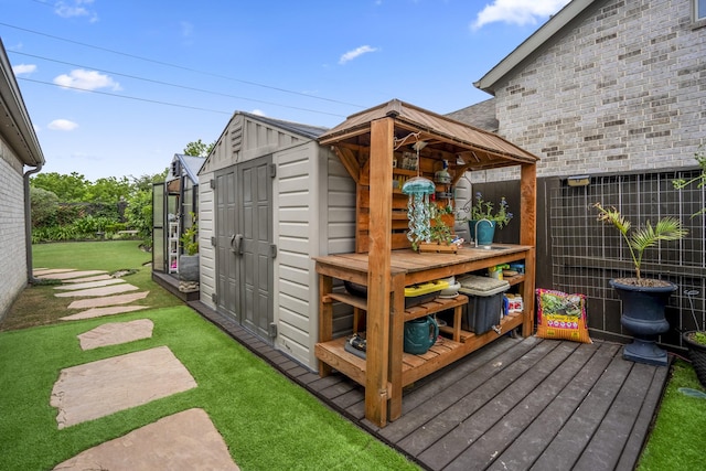 2715 Merlin Way, Katy, TX 77493 - view of wooden terrace
