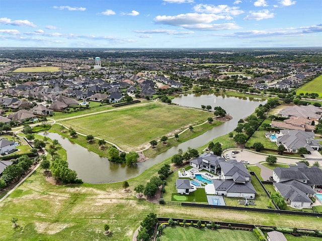 2603 Open Prairie Ln, Katy, TX 77493 - aerial view of property and surrounding area featuring a large body of water and nearby suburban area