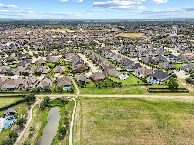 2603 Open Prairie Ln, Katy, TX 77493 - aerial view of residential area with a large body of water