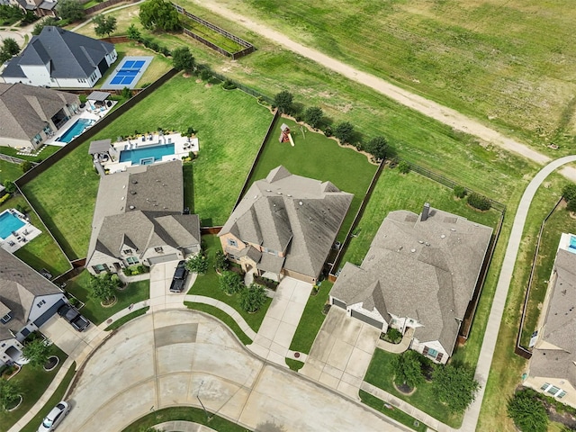 2603 Open Prairie Ln, Katy, TX 77493 - aerial perspective of suburban area with a pool area