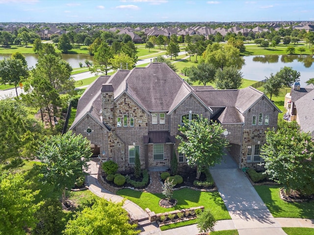 19003 Cove Manor Dr, Cypress, TX 77433 - aerial view of residential area with a large body of water