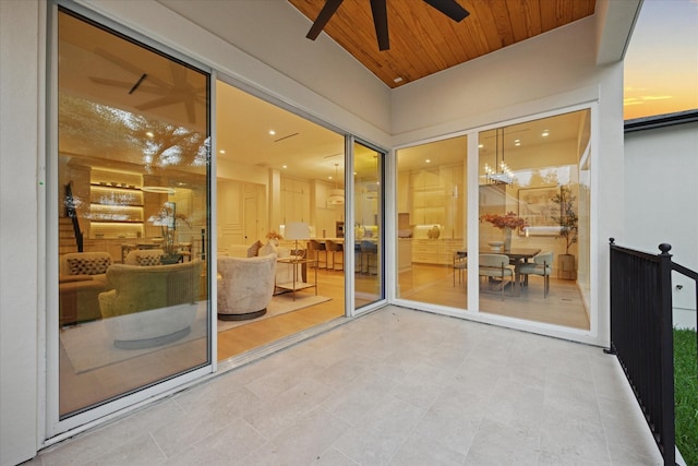 806 Holton St, Bellaire, TX 77401 - view of patio with a ceiling fan