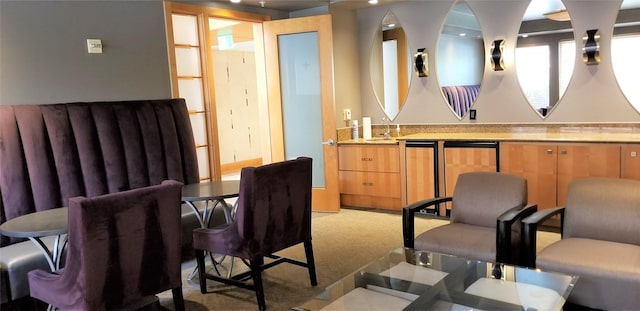 3505 Sage Rd Unit 1807, Houston, TX 77056 - interior space with light carpet and bar area