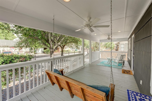 502 Enid St, Houston, TX 77009 - porch with ceiling fan