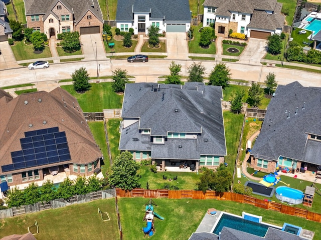 6602 Rochester Lake Loop, Katy, TX 77493 - aerial view of residential area with a pool area