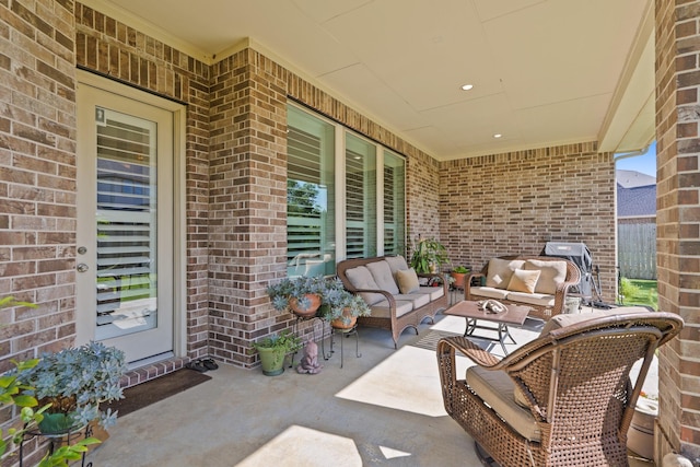 6602 Rochester Lake Loop, Katy, TX 77493 - view of patio / terrace featuring an outdoor living space