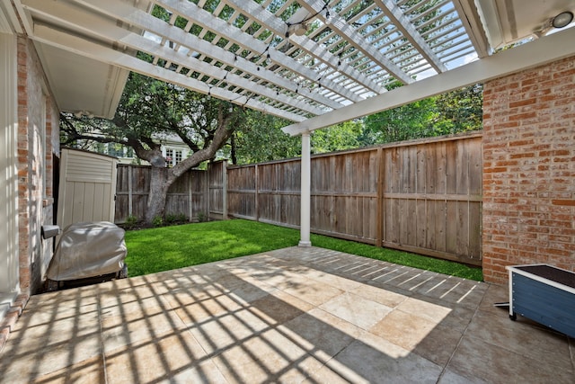 1938 Norfolk St, Houston, TX 77098 - view of patio with a pergola