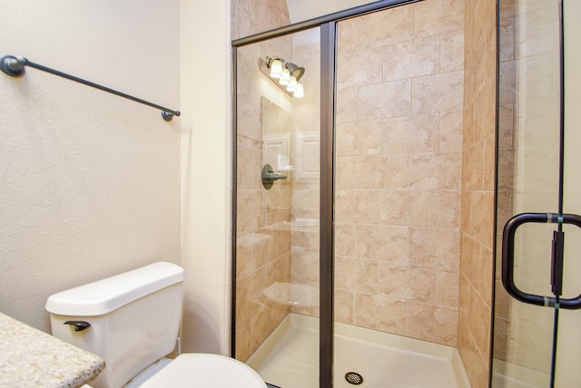 1611 Whitfield St, Sugar Land, TX 77479 - bathroom with a stall shower, toilet, and vanity