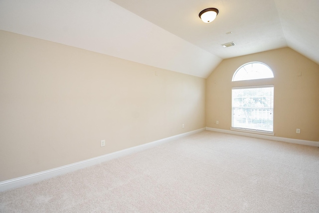 1611 Whitfield St, Sugar Land, TX 77479 - bonus room featuring vaulted ceiling, light colored carpet, and baseboards
