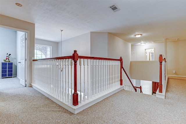 2102 Ivy Cove Ct, Katy, TX 77494 - hall featuring an upstairs landing, carpet, and baseboards
