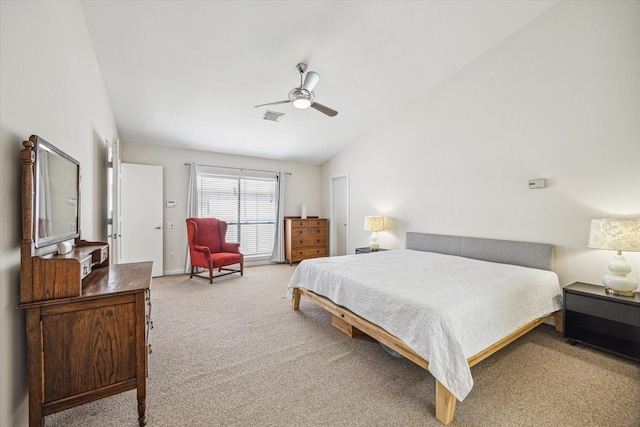 2720 La Branch St, Houston, TX 77004 - carpeted bedroom featuring ceiling fan and lofted ceiling