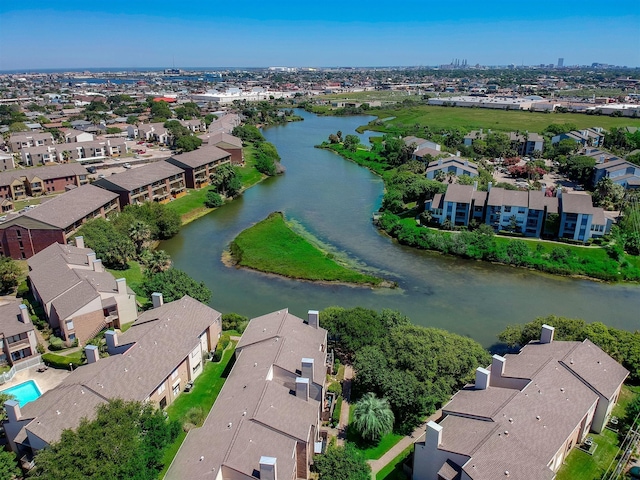 3220 69th St Unit B8, Galveston, TX 77551 - aerial perspective of suburban area with a nearby body of water