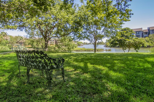3220 69th St Unit B8, Galveston, TX 77551 - view of green lawn with a water view