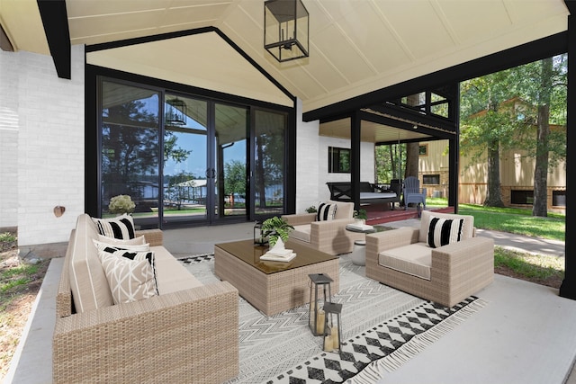 678 Sawmill St, Crockett, TX 75835 - view of patio / terrace featuring an outdoor hangout area