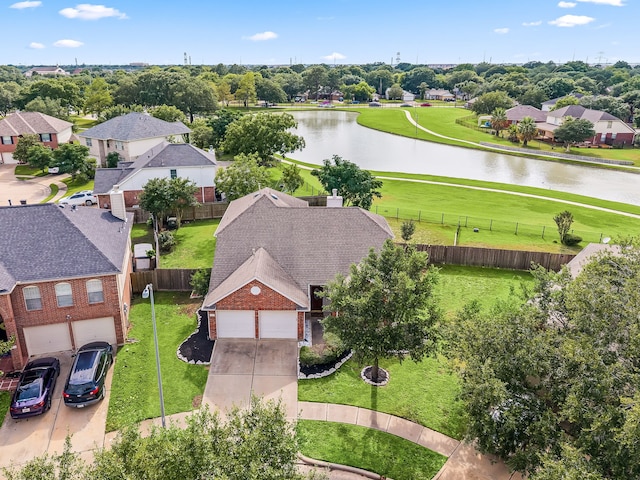 3107 Snug Harbour Ct, Katy, TX 77449 - aerial view of residential area featuring a nearby body of water and a golf club