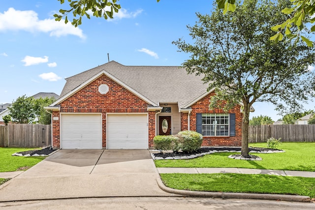 3107 Snug Harbour Ct, Katy, TX 77449 - traditional-style home featuring brick siding, a garage, and roof with shingles