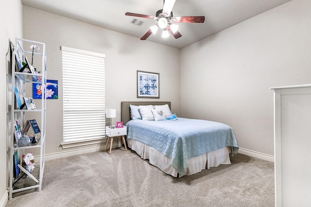 27511 Becketts Knoll Ct, Katy, TX 77494 - carpeted bedroom with baseboards and a ceiling fan