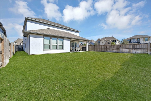 11930 Mccallister Run Dr, Humble, TX 77346 - back of property featuring stucco siding and a patio