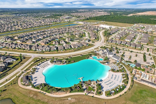 11930 Mccallister Run Dr, Humble, TX 77346 - view of property location with a pool area, nearby suburban area, and a nearby body of water