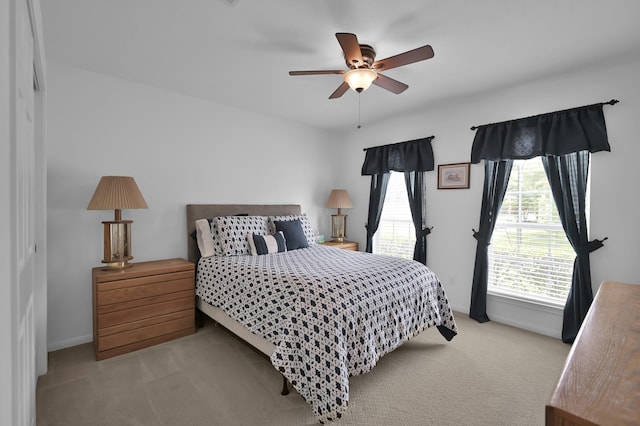 16923 Fondness Park Dr, Spring, TX 77379 - bedroom with carpet, baseboards, and ceiling fan