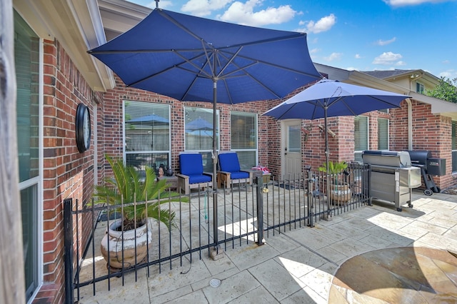 16923 Fondness Park Dr, Spring, TX 77379 - view of patio / terrace with grilling area