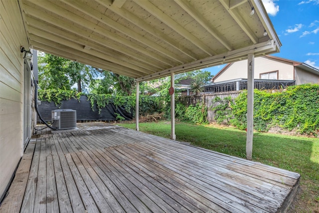 1535 Carbonear Dr, Channelview, TX 77530 - deck with central AC