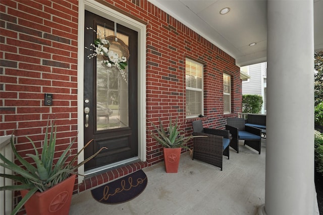 16826 Paynes Creek Dr, Cypress, TX 77433 - doorway to property with covered porch and brick siding